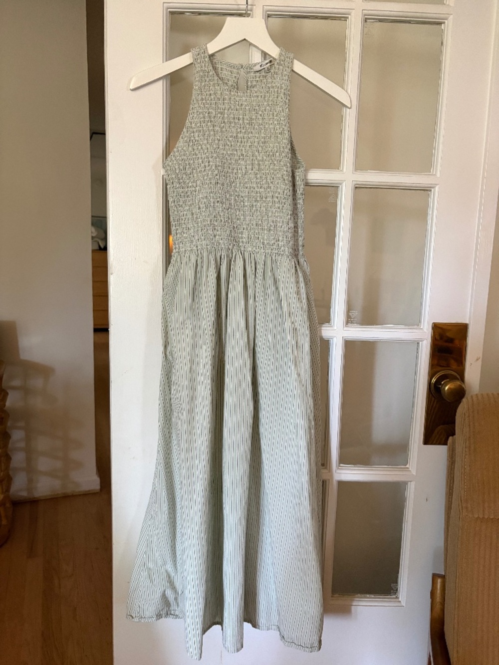 Madewell Smocked Stripe Tank Dress XXS